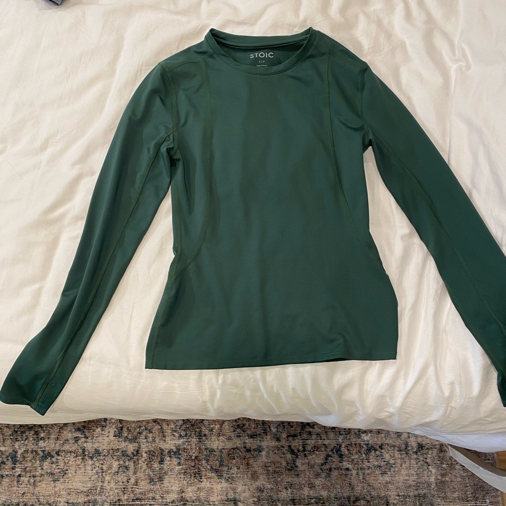 Stoic Women's Forest Green Long Sleeve Top